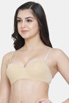 PrettyCat Wired Medium Coverage Push-Up Bra - Skin White — thumbnail 3
